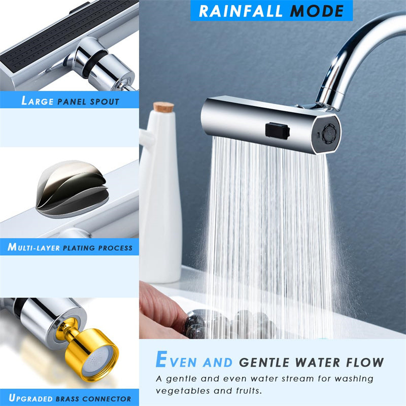 Kitchen Faucet Waterfall Outlet Splash Multifunctional Water Nozzle Extension Kitchen Gadgets
