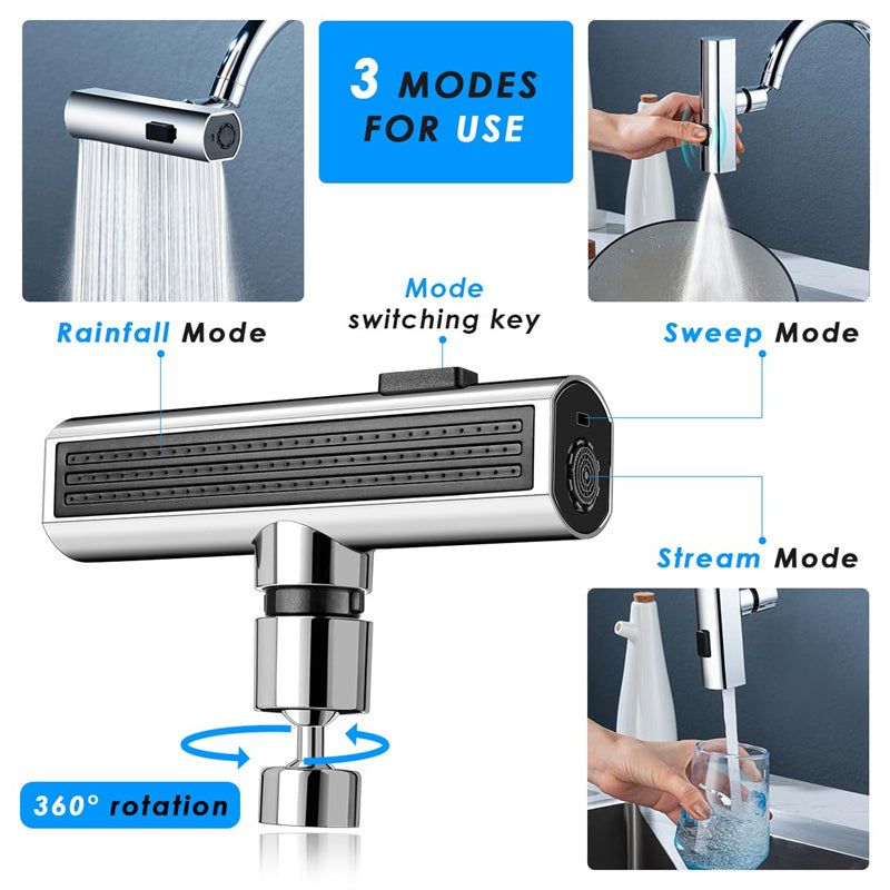 Kitchen Faucet Waterfall Outlet Splash Multifunctional Water Nozzle Extension Kitchen Gadgets